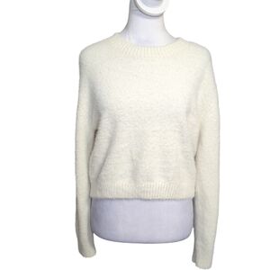 Kendall & Kylie Cozy White Women's Sweater Size Xs